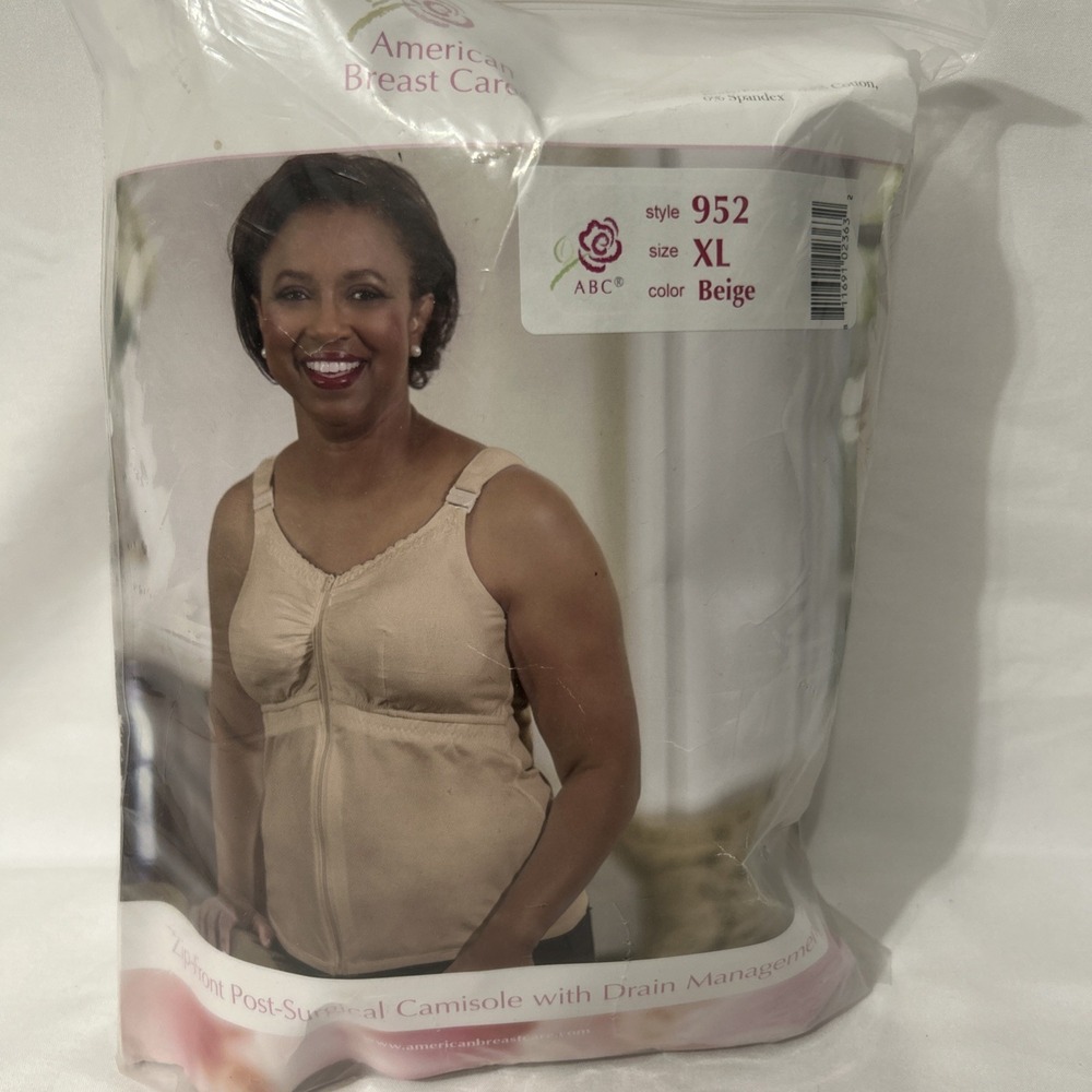 American Breast Care (ABC) Post-Surgical Camisole #952, Beige, Size XL Like New